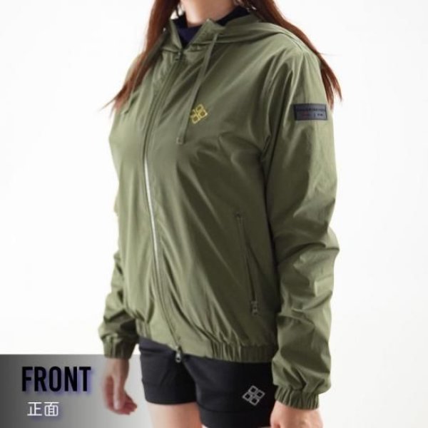 画像8: ゴルフウェア ドゥーカス ウィンドジャケット カーキ/オフホワイト/ネイビー 2025年 秋冬新作 レディース (8)