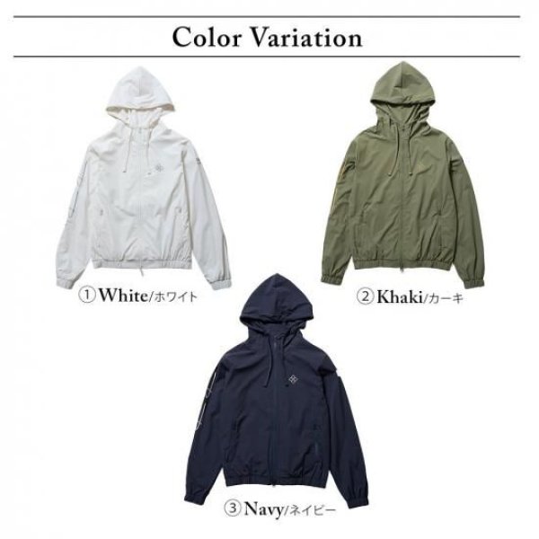 画像6: ゴルフウェア ドゥーカス ウィンドジャケット カーキ/オフホワイト/ネイビー 2025年 秋冬新作 レディース (6)