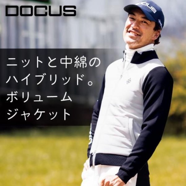 画像11: ゴルフウェア ドゥーカス DD ボリューム ジャケット オフホワイト/ネイビー 2025年 秋冬新作 メンズ (11)