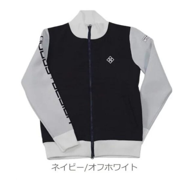 画像4: ゴルフウェア ドゥーカス DD ボリューム ジャケット オフホワイト/ネイビー 2025年 秋冬新作 メンズ (4)