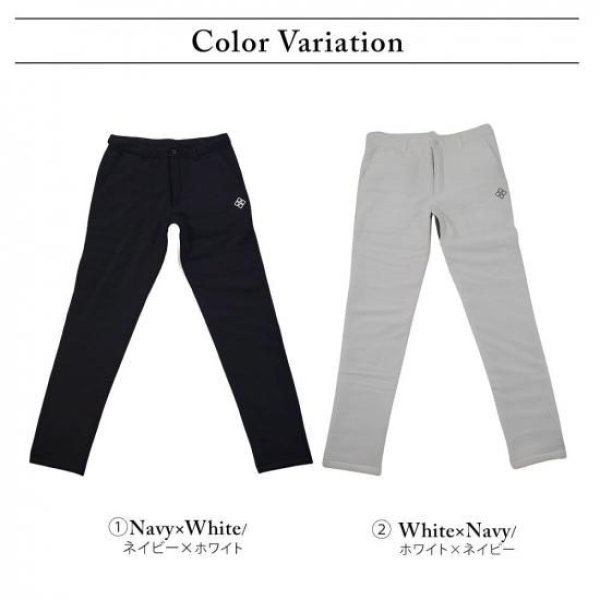 画像4: ゴルフウェア ドゥーカス DD ボリューム パンツ オフホワイト/ネイビー 2025年 秋冬新作 メンズ (4)