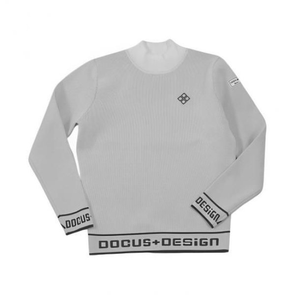 画像7: ゴルフウェア ドゥーカス DD モック セーター ホワイト/ブラック/ネイビー 2025年 秋冬新作 メンズ (7)