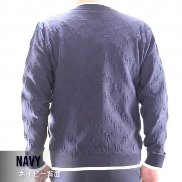 画像3: ドゥーカス サマー ニット ジャケット 長袖 ゴルフウェア メンズ 春夏 【2026年春夏新作】 (3)