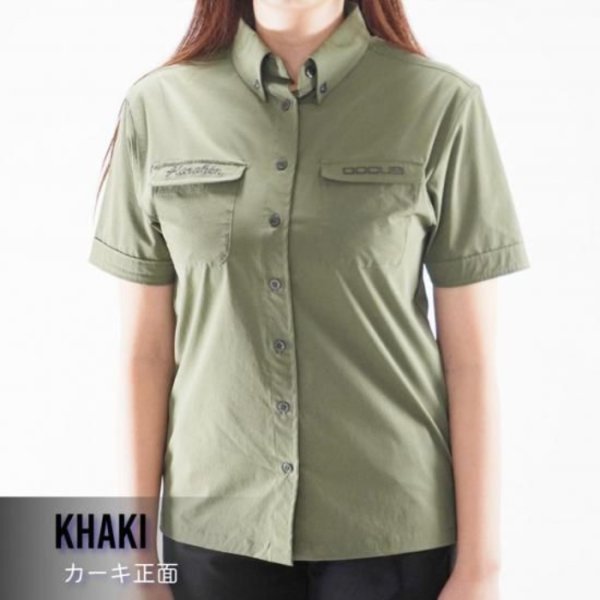 画像2: ドゥーカス ミリタリー シャツ ゴルフウェア レディース 春夏 【2026年春夏新作】 (2)