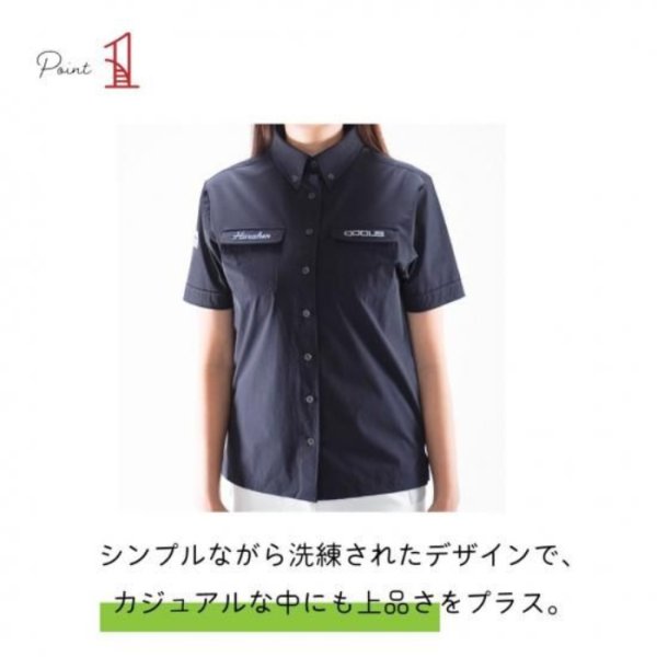 画像11: ドゥーカス ミリタリー シャツ ゴルフウェア レディース 春夏 【2026年春夏新作】 (11)