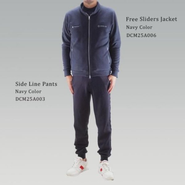 画像8: ゴルフウェア ドゥーカス サイドラインパンツ チャコール/ネイビー 2025年 秋冬新作 メンズ (8)