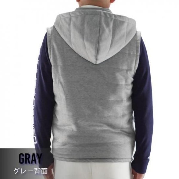 画像6: ゴルフウェア ドゥーカス ホッドパッドベスト チャコール/グレー 2025年 秋冬新作 メンズ (6)