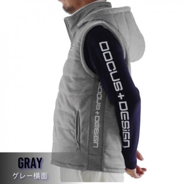画像7: ゴルフウェア ドゥーカス ホッドパッドベスト チャコール/グレー 2025年 秋冬新作 メンズ (7)