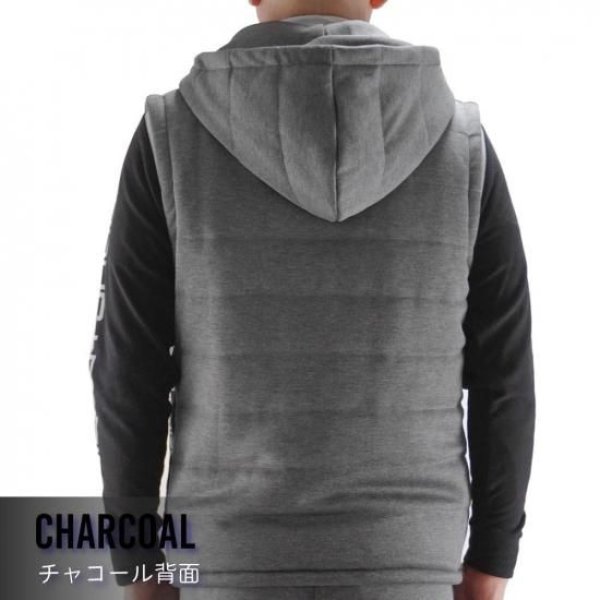 画像9: ゴルフウェア ドゥーカス ホッドパッドベスト チャコール/グレー 2025年 秋冬新作 メンズ (9)