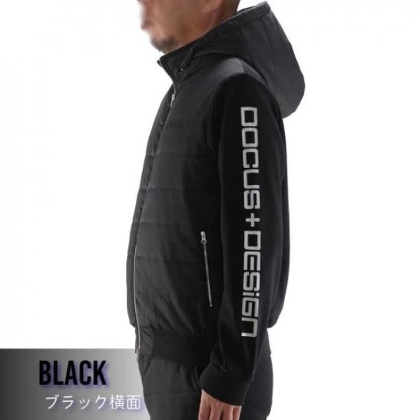 画像11: ゴルフウェア ドゥーカス ホットパディングフーディー オフホワイト/ネイビー/ブラック 2025年 秋冬新作 メンズ (11)