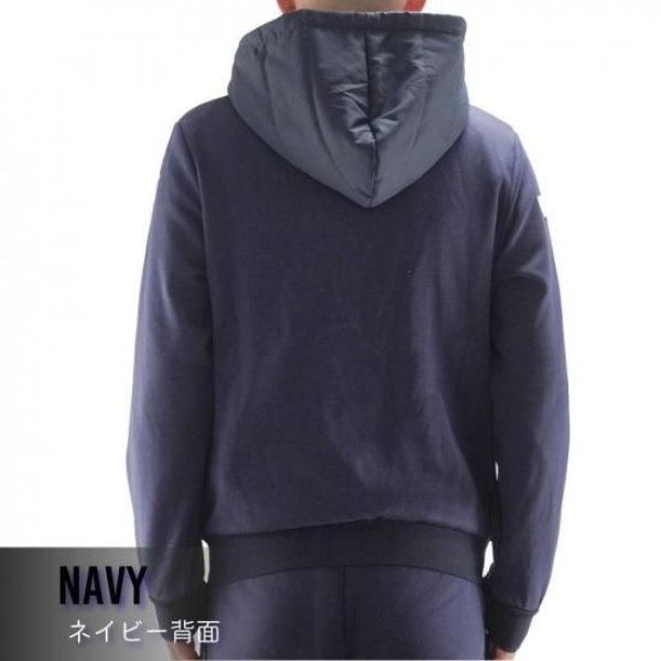 画像13: ゴルフウェア ドゥーカス ホットパディングフーディー オフホワイト/ネイビー/ブラック 2025年 秋冬新作 メンズ (13)