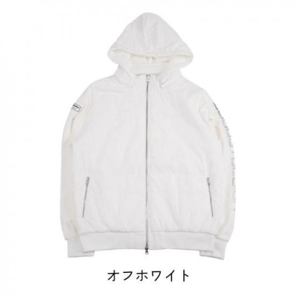 画像3: ゴルフウェア ドゥーカス ホットパディングフーディー オフホワイト/ネイビー/ブラック 2025年 秋冬新作 メンズ (3)