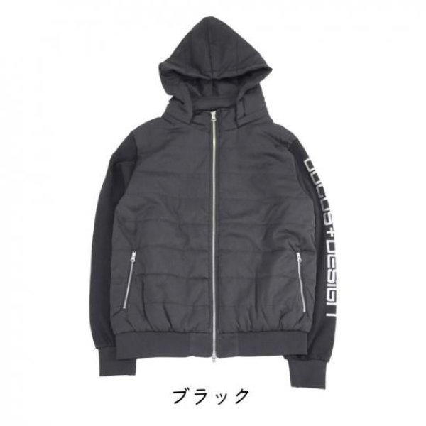 画像4: ゴルフウェア ドゥーカス ホットパディングフーディー オフホワイト/ネイビー/ブラック 2025年 秋冬新作 メンズ (4)