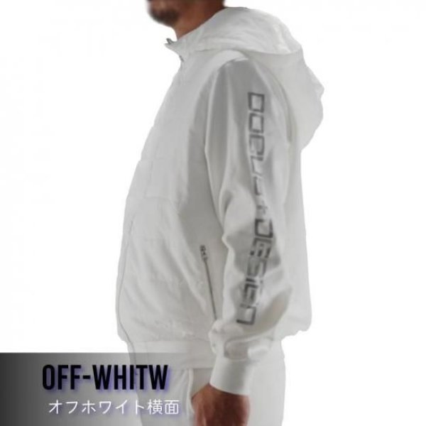 画像8: ゴルフウェア ドゥーカス ホットパディングフーディー オフホワイト/ネイビー/ブラック 2025年 秋冬新作 メンズ (8)