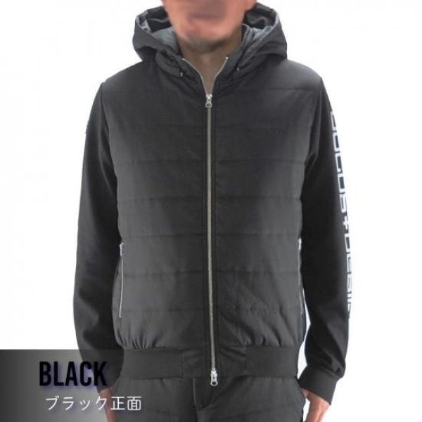 画像9: ゴルフウェア ドゥーカス ホットパディングフーディー オフホワイト/ネイビー/ブラック 2025年 秋冬新作 メンズ (9)