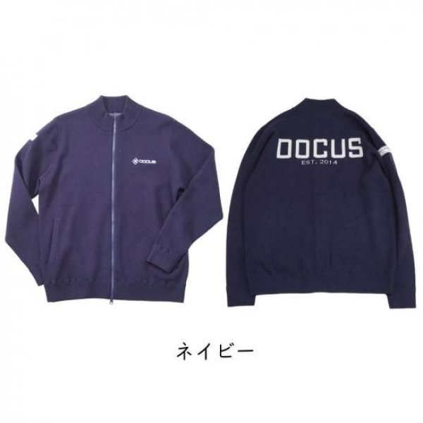 画像4: ゴルフウェア ドゥーカス ジップアップウォームセーター ネイビー/グレー/ブラック 2025年 秋冬新作 メンズ (4)