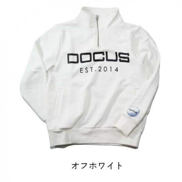 画像4: ゴルフウェア ドゥーカス ジップアッププルオーバー オフホワイト/ブラック/グリーン 2025年 秋冬新作 メンズ レディース ユニセックス (4)