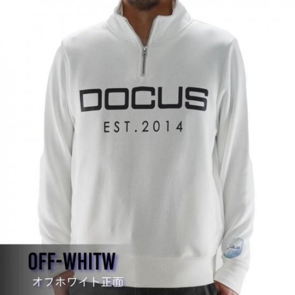 画像6: ゴルフウェア ドゥーカス ジップアッププルオーバー オフホワイト/ブラック/グリーン 2025年 秋冬新作 メンズ レディース ユニセックス (6)