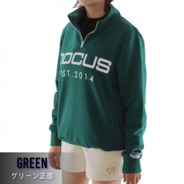 画像8: ゴルフウェア ドゥーカス ジップアッププルオーバー オフホワイト/ブラック/グリーン 2025年 秋冬新作 メンズ レディース ユニセックス (8)