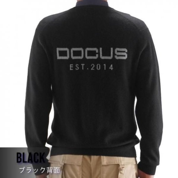 画像8: ゴルフウェア ドゥーカス カシミアセーター オフホワイト/ブラック 2025年 秋冬新作 メンズ (8)