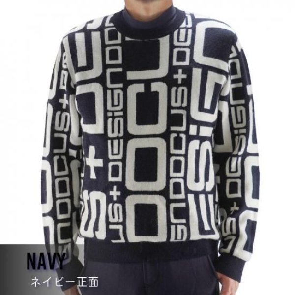 画像4: ゴルフウェア ドゥーカス DG カシミアセーター オフホワイト/ブラック 2025年 秋冬新作 メンズ レディース ユニセックス (4)