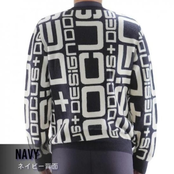 画像5: ゴルフウェア ドゥーカス DG カシミアセーター オフホワイト/ブラック 2025年 秋冬新作 メンズ レディース ユニセックス (5)