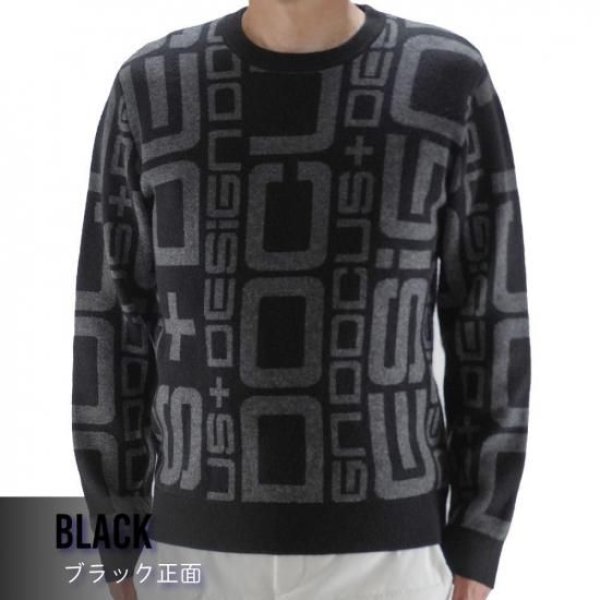 画像6: ゴルフウェア ドゥーカス DG カシミアセーター オフホワイト/ブラック 2025年 秋冬新作 メンズ レディース ユニセックス (6)