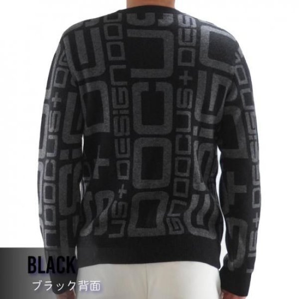 画像7: ゴルフウェア ドゥーカス DG カシミアセーター オフホワイト/ブラック 2025年 秋冬新作 メンズ レディース ユニセックス (7)