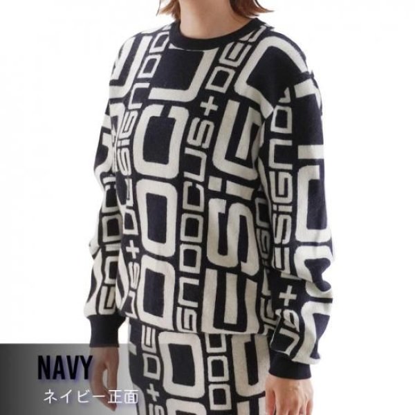 画像8: ゴルフウェア ドゥーカス DG カシミアセーター オフホワイト/ブラック 2025年 秋冬新作 メンズ レディース ユニセックス (8)