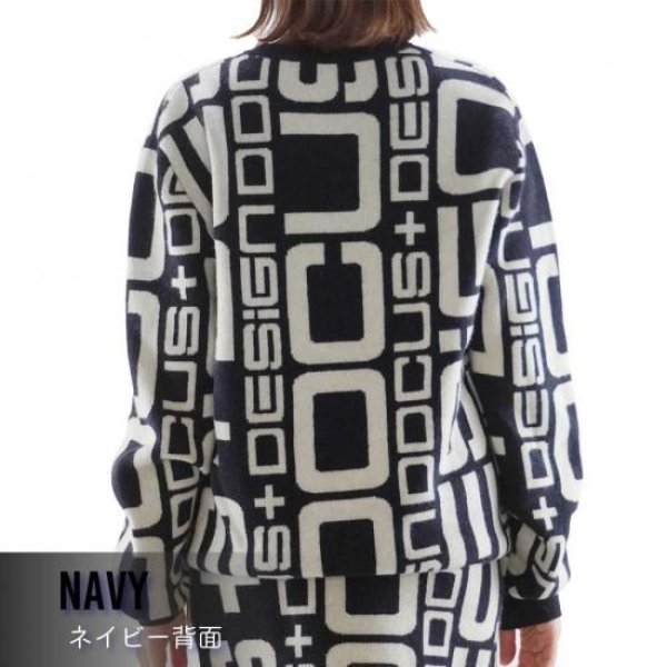 画像9: ゴルフウェア ドゥーカス DG カシミアセーター オフホワイト/ブラック 2025年 秋冬新作 メンズ レディース ユニセックス (9)