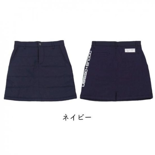 画像3: ゴルフウェア ドゥーカス ホットパッド スカート オフホワイト/ネイビー/ブラック 2025年 秋冬新作 レディース (3)