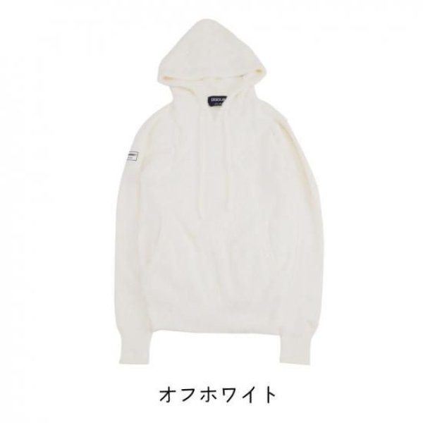 画像3: ゴルフウェア ドゥーカス フワフワフーディー オフホワイト/ネイビー 2025年 秋冬新作 レディース (3)