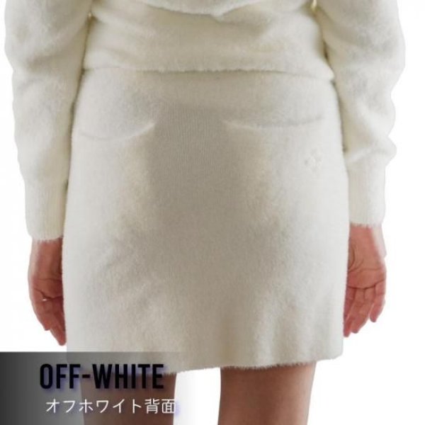 画像6: ゴルフウェア ドゥーカス フワフワスカート オフホワイト/ネイビー 2025年 秋冬新作 レディース (6)