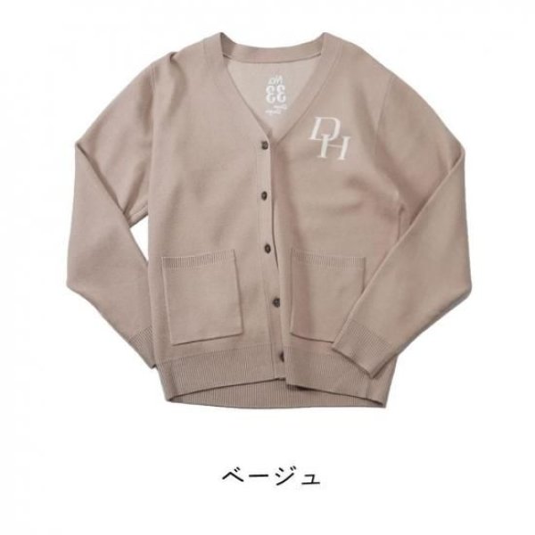 画像3: ゴルフウェア ドゥーカス DH カーディガン グレー/ネイビー/ベージュ/ブラック 2025年 秋冬新作 レディース (3)