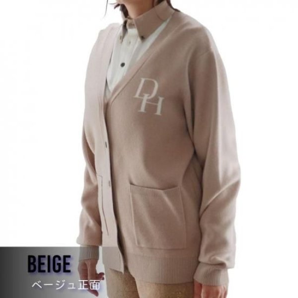 画像9: ゴルフウェア ドゥーカス DH カーディガン グレー/ネイビー/ベージュ/ブラック 2025年 秋冬新作 レディース (9)