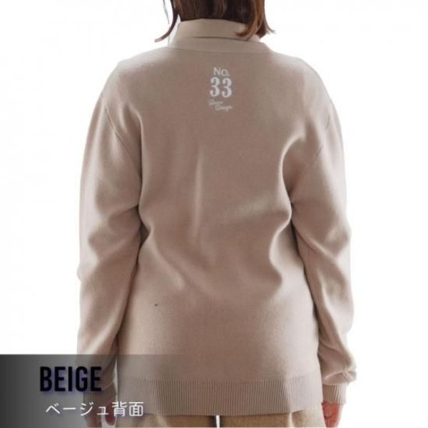 画像10: ゴルフウェア ドゥーカス DH カーディガン グレー/ネイビー/ベージュ/ブラック 2025年 秋冬新作 レディース (10)