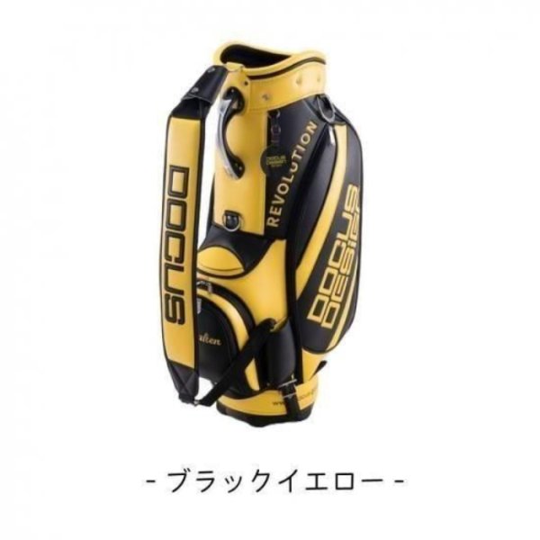 画像2: ドゥーカス キャディバッグ ブラックイエロー DCC770 TOUR NINE.FIVE 9.5インチ (2)