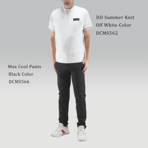 画像5: ドゥーカス サマー ニット シャツ 半袖 ゴルフウェア メンズ 春夏 【2026年春夏新作】 (5)