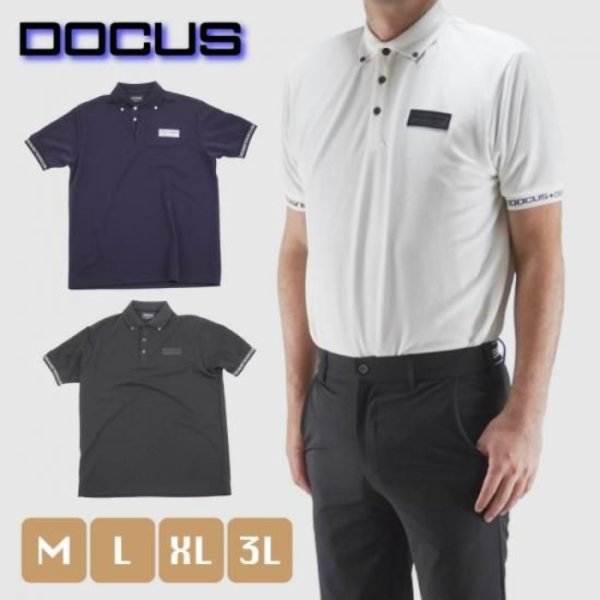画像1: ドゥーカス ボタン ダウン ポロシャツ 半袖 ゴルフウェア メンズ 春夏 【2026年春夏新作】 (1)