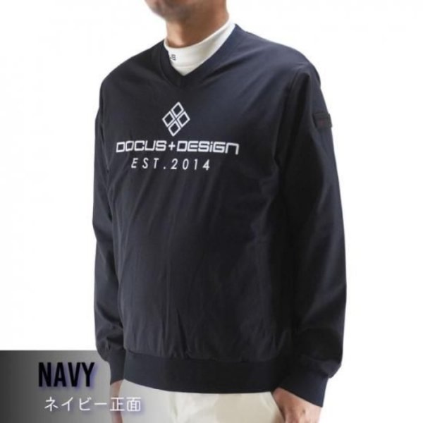 画像3: ドゥーカス Vネック ウィンド 長袖 ゴルフウェア メンズ レディース ユニセックス 春夏 【2026年春夏新作】 (3)