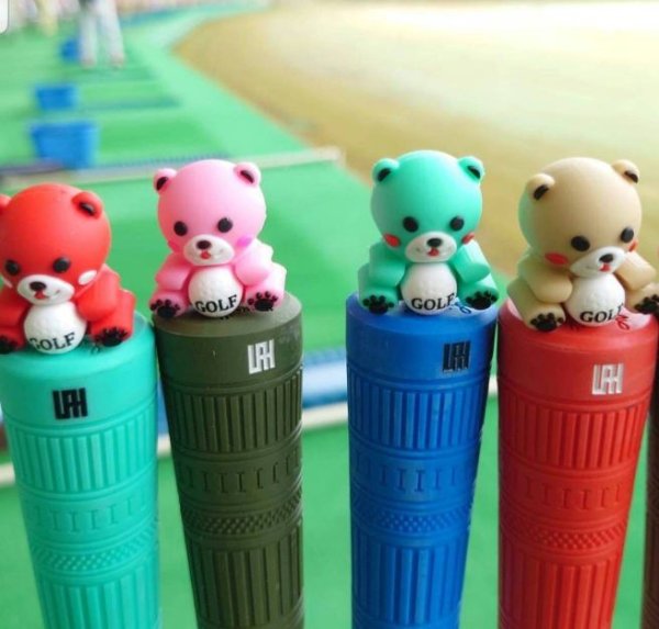 画像2: Lifath｜ GOLF MY BUDDY エンドキャップホルダー (クマ  アヒル) (2)