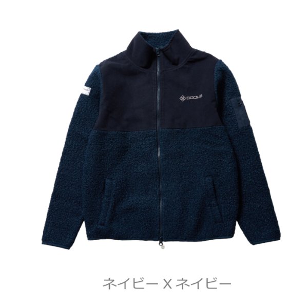 画像4: ゴルフウェア ドゥーカス LD フリース ジャケット グレー/ネイビー/ホワイト 2025年 秋冬新作 メンズ (4)