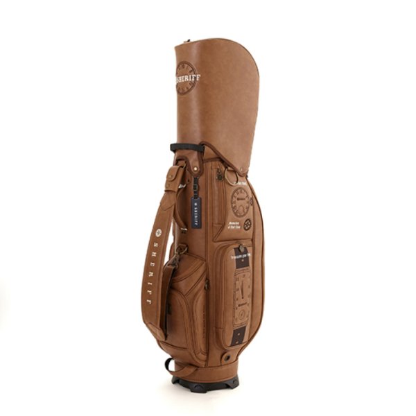 画像5: シェリフ キャディバッグ アンティークシリーズ キャメル メンズ 9.5インチ 2025セカンドモデル (5)