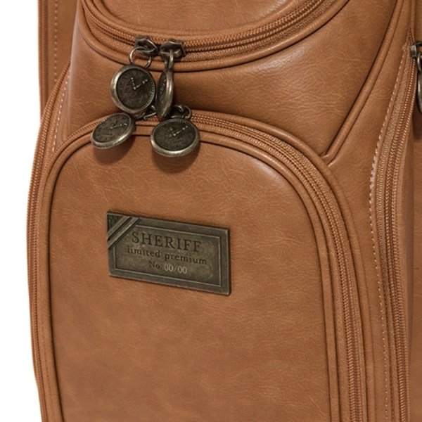 画像8: シェリフ キャディバッグ アンティークシリーズ キャメル メンズ 9.5インチ 2025セカンドモデル (8)