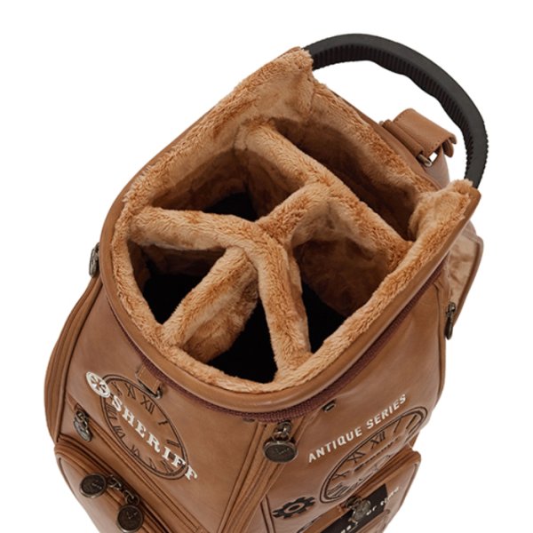 画像7: シェリフ キャディバッグ アンティークシリーズ キャメル メンズ 9.5インチ 2025セカンドモデル (7)