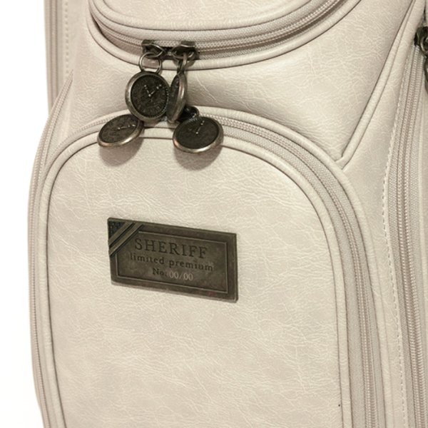 画像8: シェリフ キャディバッグ アンティークシリーズ ベージュ メンズ 9.5インチ 2025セカンドモデル (8)