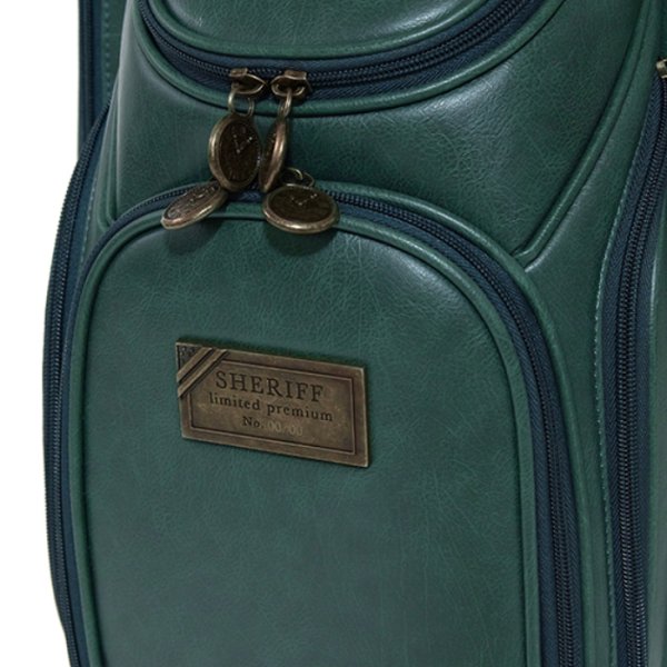 画像8: シェリフ キャディバッグ アンティークシリーズ グリーン メンズ 9.5インチ 2025セカンドモデル (8)