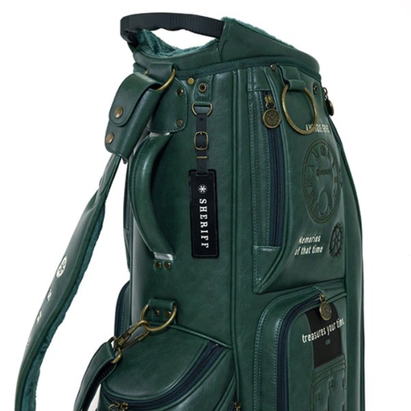 画像6: シェリフ キャディバッグ アンティークシリーズ グリーン メンズ 9.5インチ 2025セカンドモデル (6)