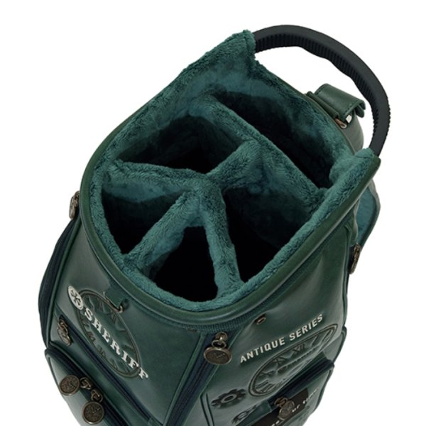 画像7: シェリフ キャディバッグ アンティークシリーズ グリーン メンズ 9.5インチ 2025セカンドモデル (7)