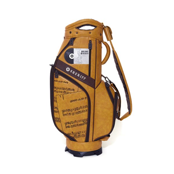 画像3: シェリフ キャディバッグ ミュージックシリーズ マスタード×ダーク メンズ 9.5インチ 2025セカンドモデル (3)